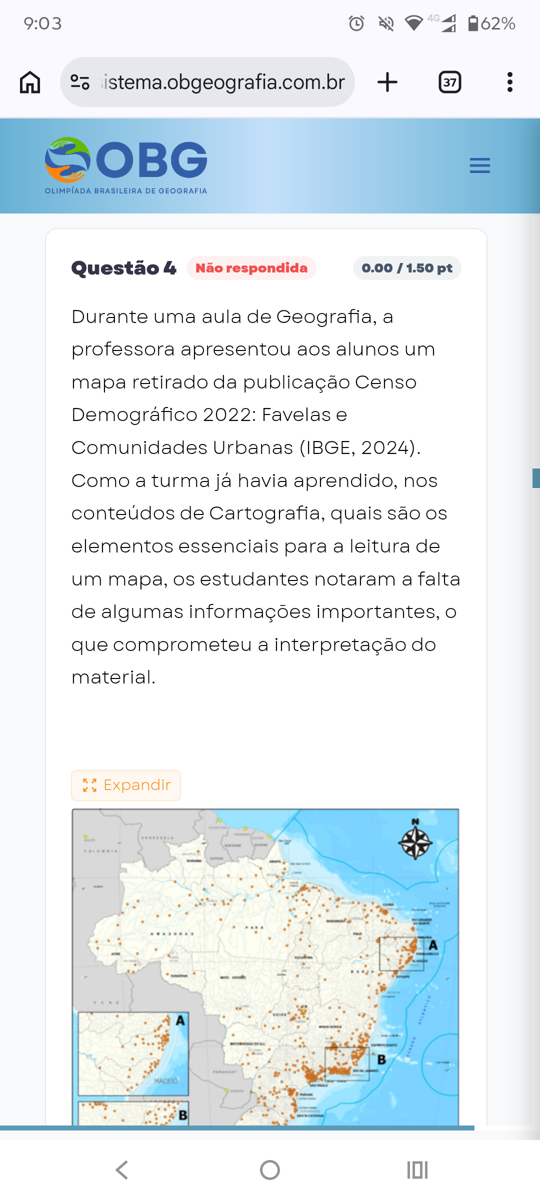 Versão mobile — questão de prova